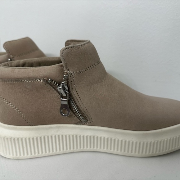 Cooper Key Zip Womens Suede Ankle Boots, 7.5 M Tan - Picture 3 of 5